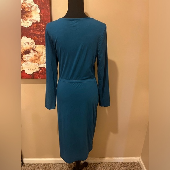 ABLE Teal Srishti Knot Front Dress, size Medium - Picture 4 of 4